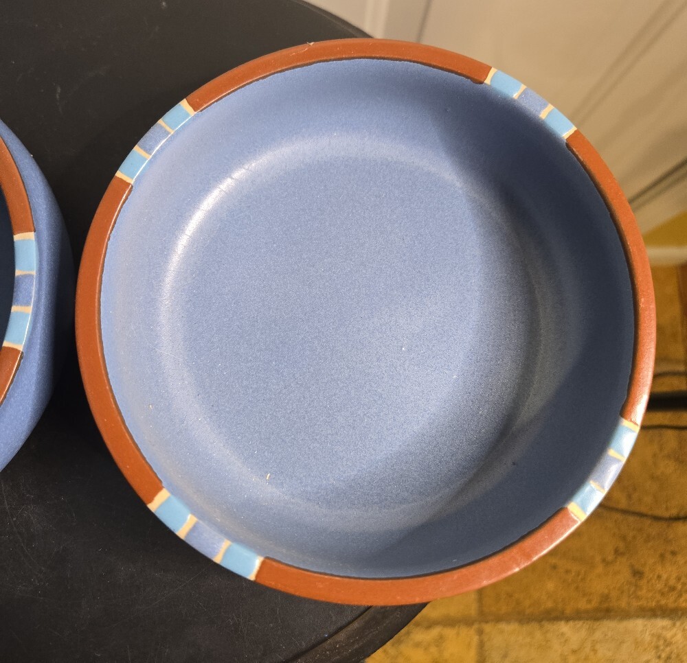 Dansk Mesa Sky Blue Portugal 5 3/4" Cereal Bowls Portugal Set Of 2 - Picture 4 of 11